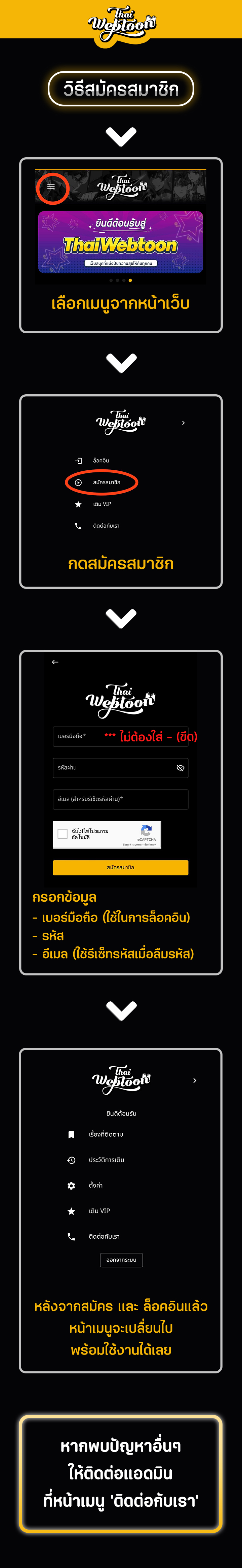 วิธีการสมัครสมาชิก
